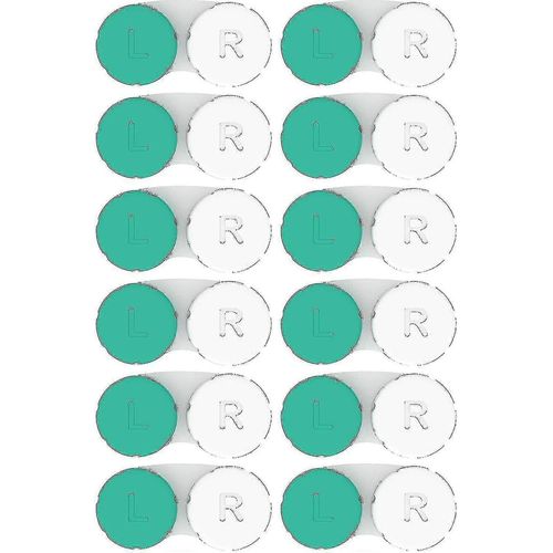 Étuis Pour Lentilles De Contact 12 Pack. Approvisionnement D¿Un An. Protégez Vos Yeux En Changeant Votre Étui Pour Lentilles De Contact Tous Les Mois 