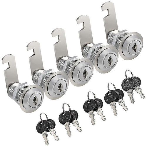 5pcs Security Lock 30mm Cabinet Drawer Lock avec boîte aux lettres Combinaison Cylinder Lock Cabinet Door Lock