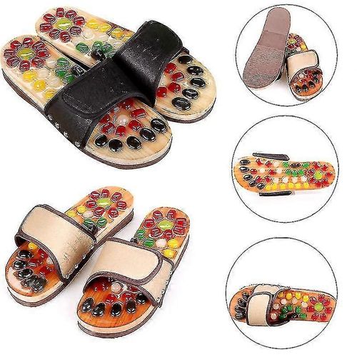 2024 Nouveau Pantoufles De Massage D¿Acupression Pantoufles De Massage Des Pieds Chaussures Fasciite Plantaire Sandales Masseur Tongs Pour Hommes Femmes