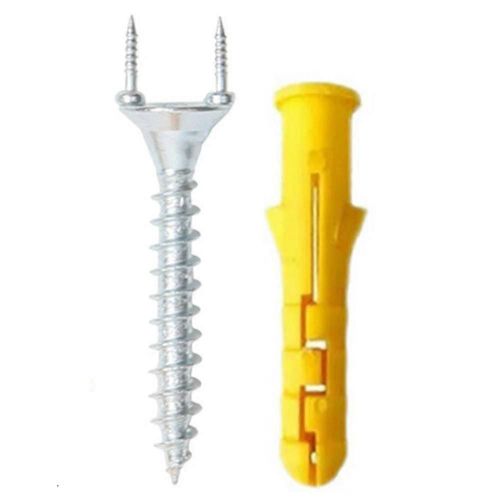 50pcs Seamless Double-Head Screw Solid Wood Baseboard Seamless Foot Security Crews