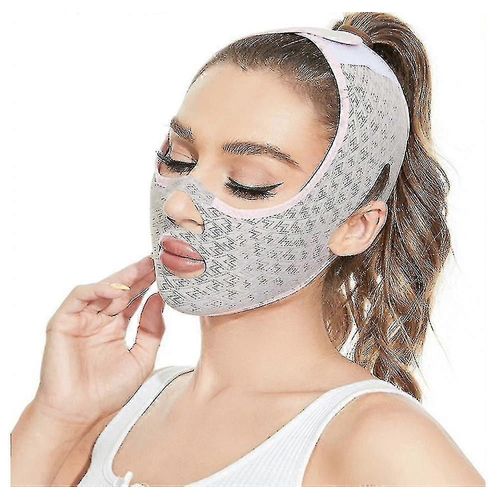 Masque De Sommeil Sculptant Le Visage De Beauté, Masque Amincissant Pour Le Visage V-Line, Mentonnière, Ceinture De Levage Du Visage, Peau Tendue, Masques De Beauté Pour Le Cou - Ya-En Stock 