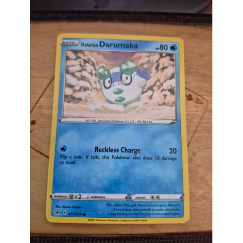 Carte Pokémon Galarian Darumaka 071/264 -- Darumarond De Galar