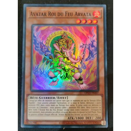 Yu Gi Oh Op25 Fr007 Avatar Roi Du Feu Arvata Super Rare