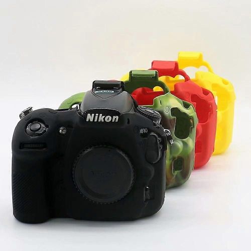Silicone Armor Skin Case Body Cover Protector pour Nikon D750 D7500 D810 D3500 D5300 DSLR Body Camera Cover Protector Video Bag