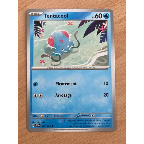 (726) Tentacool 72/165 Pokemon 