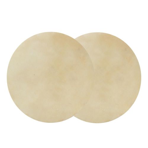 2pcs Peau De Mouton Peau De Mouton Son Clair Cohérent Pour Tambour Bongo Africain (11.4in)