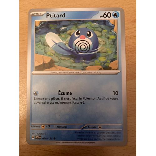 (1049) Ptitard 60/165 Pokemon 