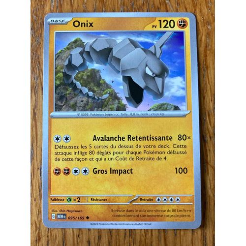 (1184) Onix 95/165 Pokemon 