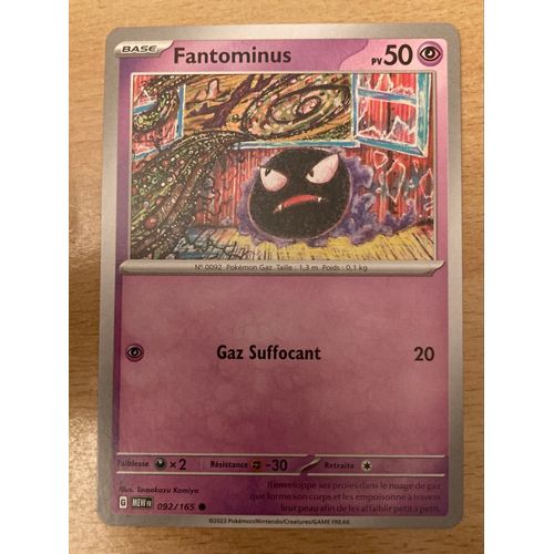 (1674) Fantominus 92/165 Pokemon 