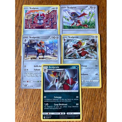 (2401) 2x Scalpion + 3x Scalproie (Pokemon) 