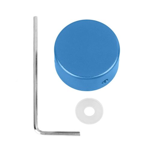 Pédale Footswitch Topper Aluminium Guitare Électrique Spike Protection Effet Pédale Pied Nail Cap Bleu