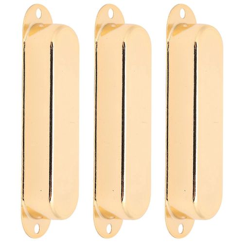 3 Pcs Fermé Couverture De Micro Unique Sans Trou Instrument En Laiton Guitare Accessoires Musicauxgold