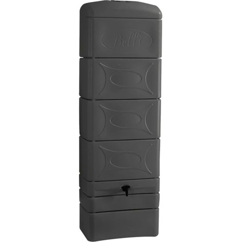 Récupérateur d'eau de pluie 300L Vertical BELLI DECO Gris Anthracite 34 x 60 x ht 183 cm