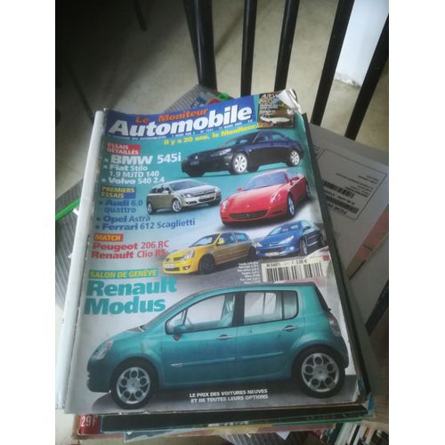 Le Moniteur Automobile 1311 De 2004 Volvo S40 2.4,Peugeot 206 Rc,Clio Rs,Bmw 545i,Audi A8 L 6.0 Quattro,Daewoo Lacetti,Ferrari 612 Scaglietti,Kia Picanto,Opel Astra,Saab 9-3 Cab 2.0t Aero,Suzuki Wagon
