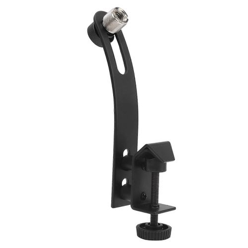 Drum Rim Microphone Clip Réglable Antichoc Métal Mic Clamp Support Instrument Accessoires