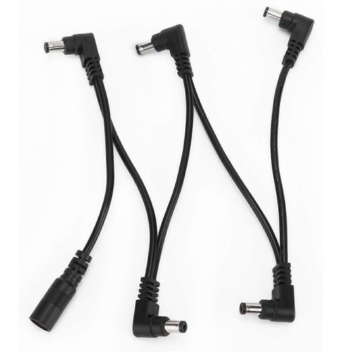 Accessoires De Câble D¿Effet De Guitare Fil D¿Alimentation De Pédale Unique Dc 5 ? Bouchon À Angle Droit1 Pour 5