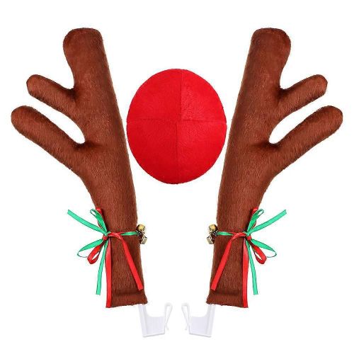 Costume De Voiture De Renne De Noël Bois De Noël Pour Camion Suv Décor De Voiture