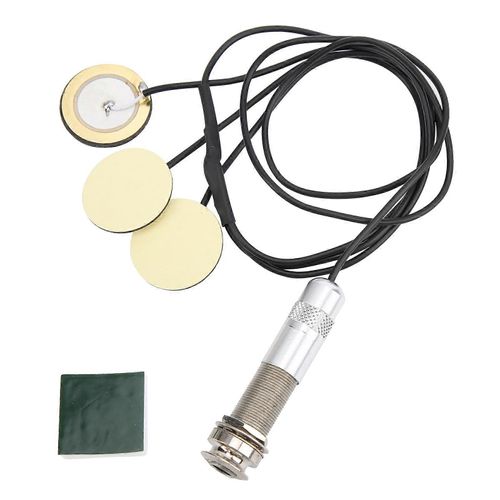 Micro De Guitare Éviter La Trépanation Transducteur Piézoélectrique Auto-Adhésif Pour Ukulélé Acoustique (Noir)