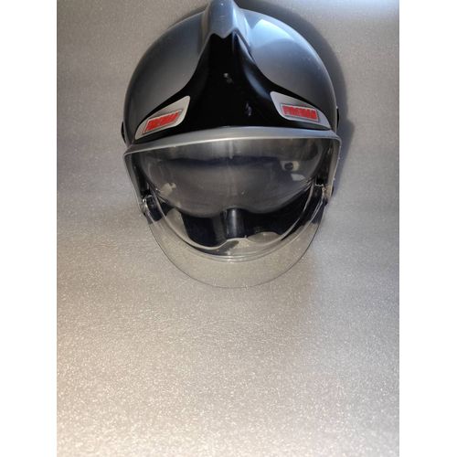 Casque De Pompier Enfant Gris Avec Visière Escamotable Et Protège Nuque Klein
