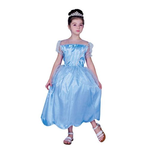 Déguisement Costume Enfant - Robe Bleue De Princesse - 7-9 Ans - (Sans Accessoire) - P'tit Clown