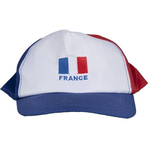 Casquette France - Adulte - Bleu Blanc Rouge - Parfait Pour Les Supporters Des Équipes De France - P'Tit Clown