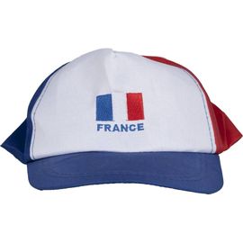 Casquette France - Adulte - Bleu Blanc Rouge - Parfait Pour Les Supporters Des Équipes De France - P'Tit Clown