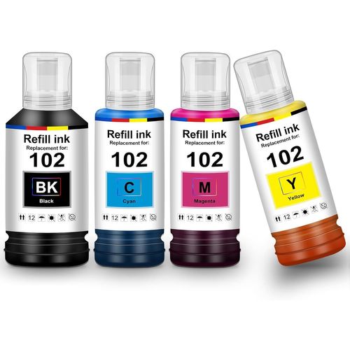 Encre 102 Et-3850 Et-4850 Et-2856 Et-2750 Cartouche Compatible Pour Epson 102 Multipack Bouteille Compatible Pour Epson Ecotank Et-2850 Et-4700 Et-2756 Et-2756 Et-4750 Et-2751 Et-3[Cartouche739]
