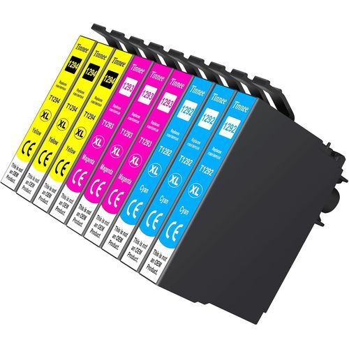 9-Pack T1295 Multipack Cartouche D'Encre Compatible Pour Epson T1292 T1293 T1294 Pour Epson Stylus Sx235W Sx420W Sx425W Sx435W Sx525Wd Sx535Wd Bx305Fw Bx320Fw Bx525Wd Wf-3520 Wf-75[Cartouche1568]