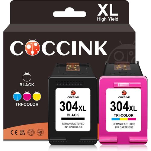304Xl Cartouches D'Encre Remplacement Pour Hp Cartouche 304 Xl Deskjet 3750 3762 3700 2600 2620 2630 2652 2632 3720 3730 3760 Envy 5000 5010 5020 5052 5055 5058 Amp 100 125 Noir Et[Cartouche2608]