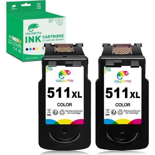 Cl-511 511Xl Remplacement Cartouche Encre Pour Canon Cartouche 511 Xl Couleur Pixma Mp495 Mp230 Mp240 Mp250 Mp258 Mp270 Mp272 Mp280 Mx320 Mx330 Mx350 Mx360 Mx410 Mx420 Mp480 Mp490[Cartouche2687]