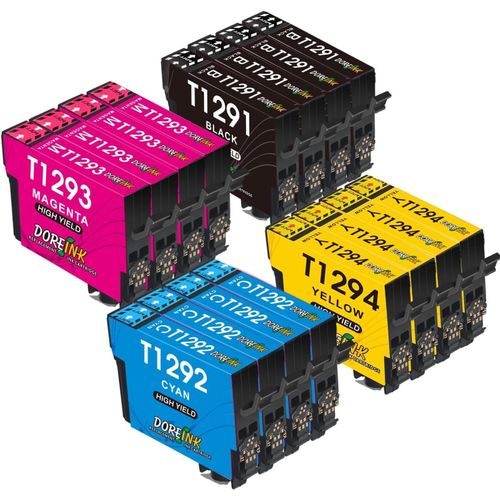 T1295 Multipack Pour Epson T1291 T1292 T1293 T1294 Cartouche D'Encre Pour Epson Stylus Sx235W Sx425W Sx435W Sx445W Sx525Wd Sx535Wd Stylus Office Bx635Fwd Bx625Fw Workforce Wf-3520[Cartouche1183]