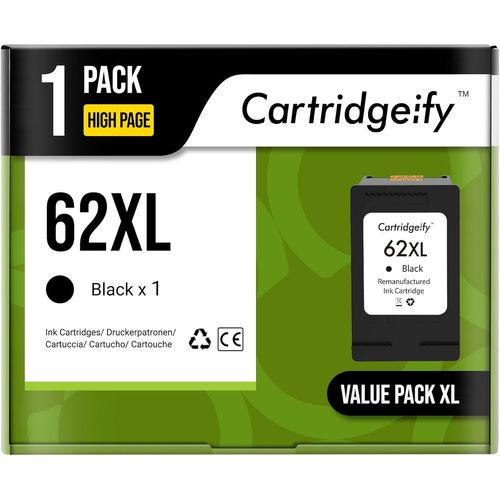 62Xl Cartouches D'Encre Noires Compatibles Avec Hp 62 62Xl, Pour Envy 5540 5542 5544 5545 5546 5547 5548 5640 5642 5644 5646 7640, Officejet 200 250 5740 Référence Produit : 5742.[Cartouche2511]