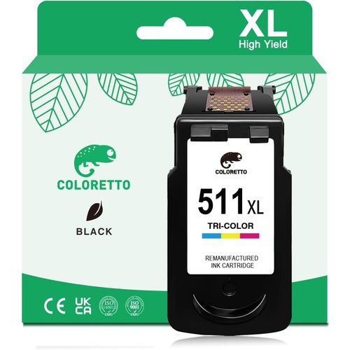 Cl-511 511Xl Couleur Cartouches D'Encre Remanufacturées Pour Canon Cartouche 511 Xl Pixma Mp490 Mp495 Mp230 Mp240 Mp250 Mp260 Mp270 Mp280 Mx320 Mx340 Mx350 Mx410 Mx420 Ip2700 Impri[Cartouche827]