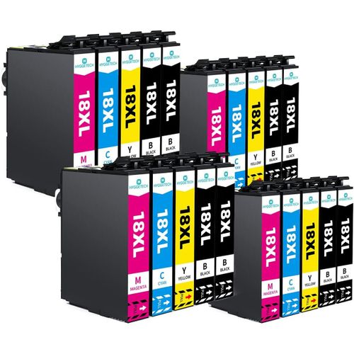 Lot De 20 Cartouches D'Encre De Rechange Compatibles Pour Epson 18Xl Pour Epson Expression Home Xp-202 Xp-205 Xp-215 Xp-225 Xp-305 Xp-315 Xp-322 Xp-325 Xp-405 Xp-415 Xp-425[Cartouche630]
