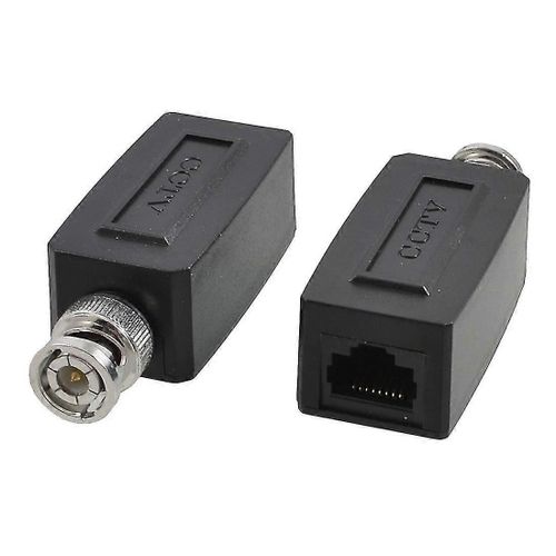 CCTV Caméra Coaxiale BNC RJ45 UTP Cat5 Actif Vidéo Balun Émetteur-Récepteur Paire