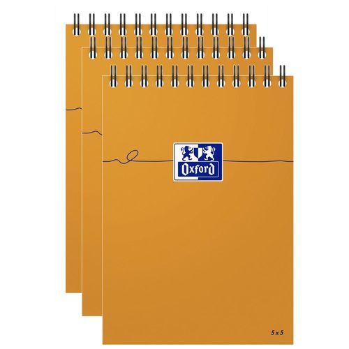 Oxford Lot De 3 Blocs Orange Oxford Integral 105x148 160p Optik P. Q5/5