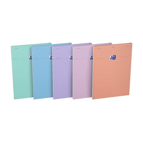 Oxford Bloc-Notes Smart A4 Quadrill¿ Assortis Pastel