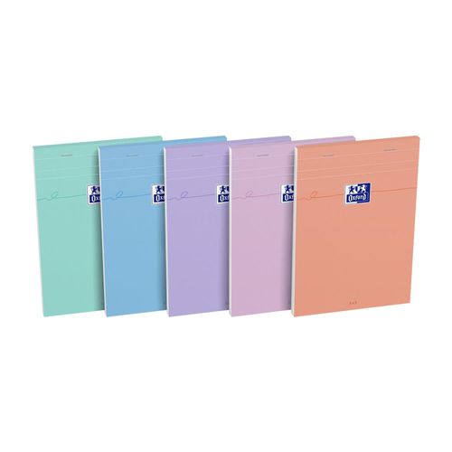 Oxford Bloc Smart Pastel 148x210 160p Petits Carreaux Coloris Al¿Atoires