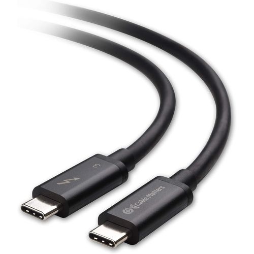 [Certifié Intel] 40Gbps Câble Thunderbolt 3 (Cable Thunderbolt 3 Usb C) En Noir 0.8M Prenant En Charge Une Charge De 100 W, 8K@30Hz/4K@120Hz[SHU08811]