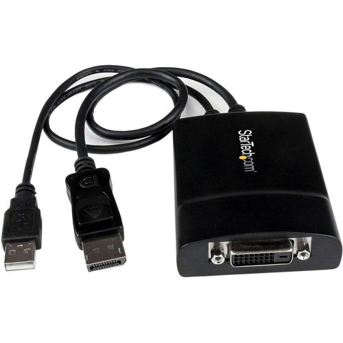 Adaptateur Displayport Vers Dvi - Dual Link Adaptateur Displayport (Dp) Vers Dvi (Dvi-D) Actif Pour Votre Moniteur/Écran D'Ordinateur - Alimentation Usb - 2560 X 1600 (Dp2Dvid2)[SHU08790]