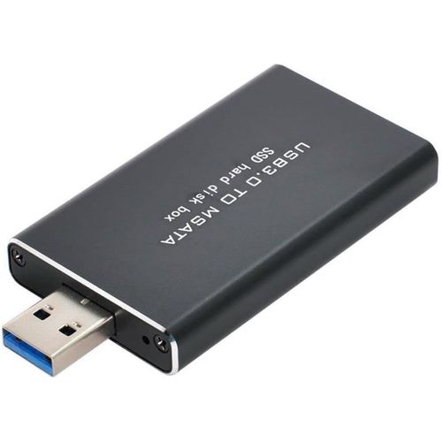 Carte adaptateur convertisseur SSD externe Mini PCI-E mSATA vers USB 3.0 avec boîtier SA-092-106-119-U3-294