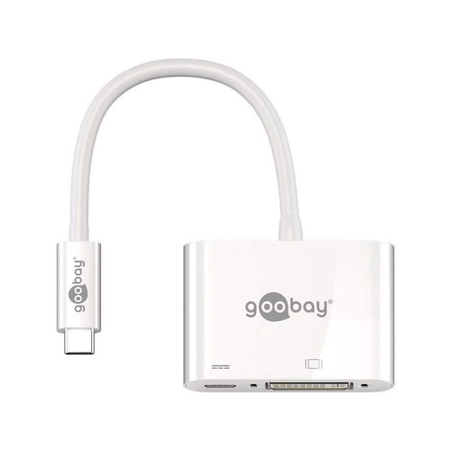 Adaptateur USB-C DVI, Alimentation Électrique, Blanc