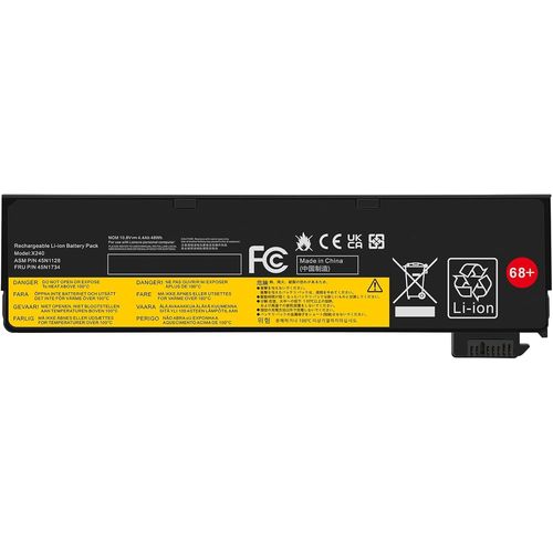 10.8V/4400mAh 68+ 45N1124 Batterie d'ordinateur Portable pour Lenovo ThinkPad T440 T440S X240 X240s S440 S540 X250 T450S L450 X260 K2450 T450 T460 L460 T550 W550S L470 P50S T460P Serie
