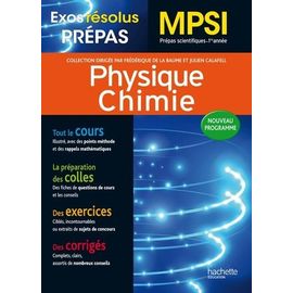 Physique Chimie Mpsi - Prépas Scientifiques 1re Année