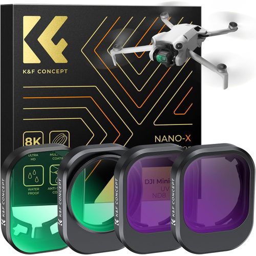 Filtre Cpl+Uv+Nd8+Nd16 Compatible Avec Dji Mini 4 Pro Nano-Revêtements Étanche Anti Des Rayures Léger Hd-Marque Générale