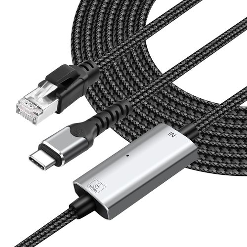 Câble Usb Type C Vers Ethernet Gigabit Lan Réseau 1 Gbps Type C Mâle Vers Rj45 Mâle/Femelle Câble Adaptateur Pour Ordinateur Portable, Pc, Téléphone Et Plus Encore, Directement Con[SHU08178]