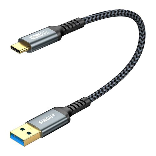 Câble USB-C ultra court 30cm - 10Gbps - Compatible iPhone 16 Pro /MacBook Pro