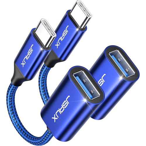 Adaptateur Usb A Vers Usb C, Adaptateur De Câble Usb C Otg-Bleu[SHU06280]