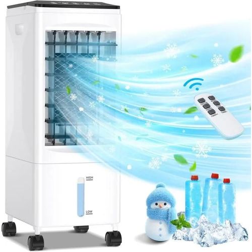 Climatiseur Mobile Silencieux Sans Évacuation Avec Evacuation 5.5L 3 En 1 Ventilateur Rafraichisseur D'Air Humidificateur Portable É