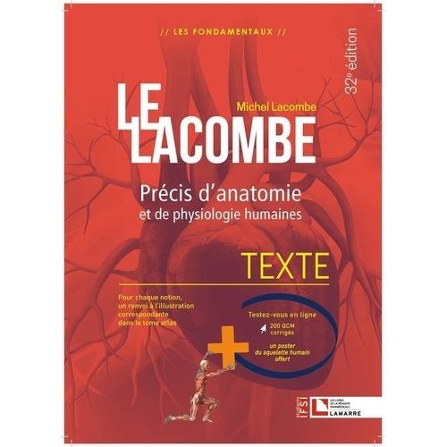 Le Lacombe - Précis D'anatomie Et De Physiologie Humaines - Pack En 2 Volumes